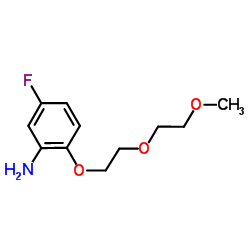 5-Fluoro-2-[2-(2-methoxyethoxy)ethoxy]aniline结构式