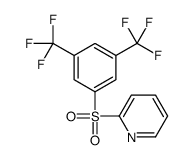 2-[3,5-bis(trifluoromethyl)phenyl]sulfonylpyridine Structure