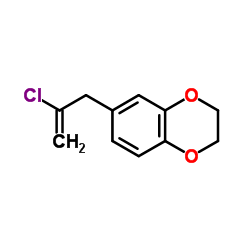 6-(2-Chloro-2-propen-1-yl)-2,3-dihydro-1,4-benzodioxine Structure