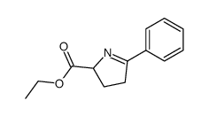 5-Ethoxycarbonyl-2-phenyl-Δ1-pyrroline结构式