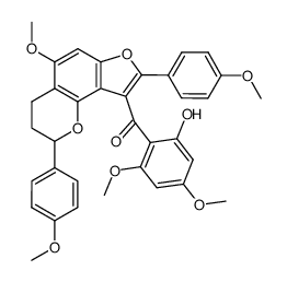 daphnodorin A 4',5,6'',8'',14''-pentamethyl ether结构式