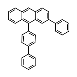 9-(4-Biphenylyl)-2-phenylanthracene Structure