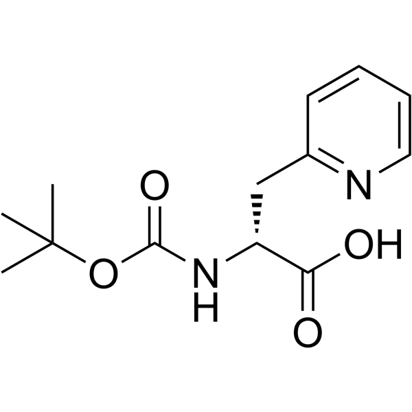 Boc-D-2-吡啶基丙氨酸结构式