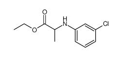 2-(3-chlorobenzamino)propanoic acid ethyl ester结构式