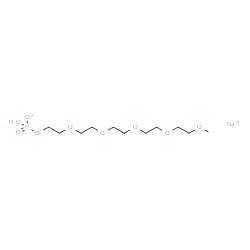 Sodium 2,5,8,11,14-pentaoxahexadecan-16-yl hydrogen phosphate结构式