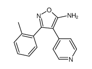5-Amino-3-(2-methylphenyl)-4-(4-pyridyl)isoxazole Structure
