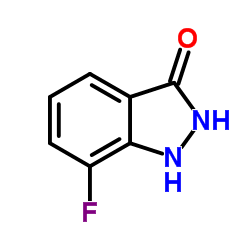 7-Fluoro-1,2-dihydro-3H-indazol-3-one结构式