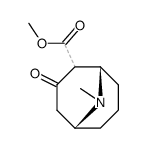 (+)-9-methyl-3-oxo-9-aza-bicyclo[3.3.1]nonane-2-carboxylic acid methyl ester Structure