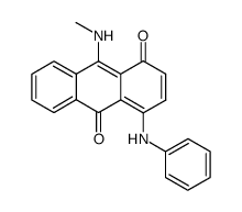 9-methylamino-4-phenylamino-1,10-anthraquinone结构式