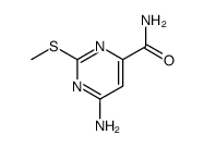 6-amino-2-methylsulfanyl-pyrimidine-4-carboxylic acid amide Structure