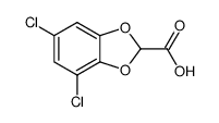 4,6-dichloro-benzo[1,3]dioxole-2-carboxylic acid Structure