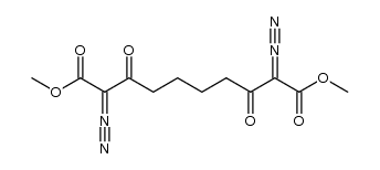 2,9-bis-diazo-3,8-dioxo-decanedioic acid dimethyl ester Structure