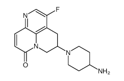 (5R/S)-5-(4-amino-1-piperidinyl)-3-fluoro-5,6-dihydro-4H,8H-pyrido[3,2,1-de]-1,5-naphthyridin-8-one结构式