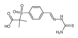 2-(4--phenylsulfon)-isobuttersaeure结构式