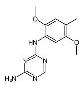 N-(2,5-dimethoxy-4-methyl-phenyl)-[1,3,5]triazine-2,4-diamine Structure