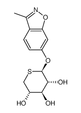 3-methyl-1,2-benzisoxazol-6-yl 5-thio-β-D-xylopyranoside Structure