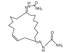 Cycloheptadec-3-en-1,10-dion-bis-semicarbazon Structure