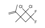 1,1-Difluor-2,2-dichlor-3-methyl-3-isopropenyl-cyclobutan结构式