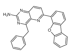 4-benzyl-6-(dibenzo[b,d]furan-4-yl)pyrido[3,2-d]pyrimidin-2-ylamine Structure