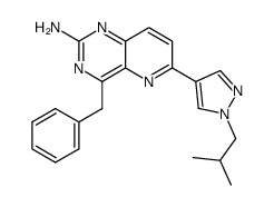 4-benzyl-6-(1-isobutyl-1H-pyrazol-4-yl)pyrido[3,2-d]pyrimidin-2-ylamine结构式