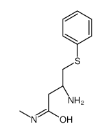 (R)-3-AMINO-N-METHYL-4-(PHENYLTHIO)BUTANAMIDE structure