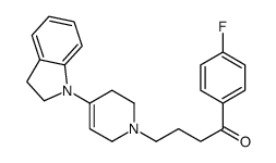 4-[4-(2,3-dihydroindol-1-yl)-3,6-dihydro-2H-pyridin-1-yl]-1-(4-fluorophenyl)butan-1-one Structure
