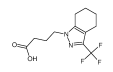 4-[3-(trifluoromethyl)-4,5,6,7-tetrahydro-1H-indazol-1-yl]butanoic acid Structure