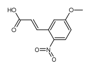 5-methoxy-2-nitrocinnamic acid Structure