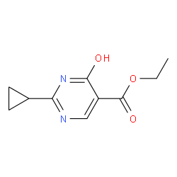 Ethyl 2-cyclopropyl-6-oxo-1,6-dihydropyrimidine-5-carboxylate Structure