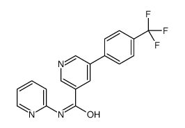 N-pyridin-2-yl-5-[4-(trifluoromethyl)phenyl]pyridine-3-carboxamide Structure
