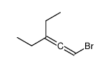 1-bromo-3-ethylpenta-1,2-diene结构式