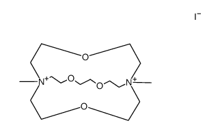 mono(1,10-dimethyl-4,7,13,18-tetraoxa-1,10-diazabicyclo[8.5.5]icosane-1,10-diium) monoiodide Structure