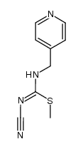 methyl N'-cyano-N-(pyridin-4-ylmethyl)carbamimidothioate结构式
