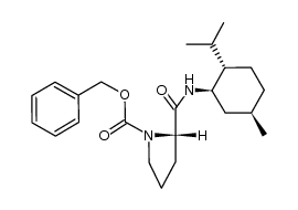 (S)-N-(Benzyloxycarbonyl)proline (R)-menthylamide Structure