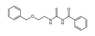 N-Benzoyl-N'-(2-benzyloxyethyl)-thiourea Structure