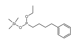 ethyl (trimethylsilyl) (4-phenylbutyl)phosphonite Structure
