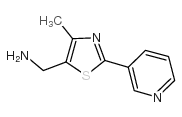 (4-甲基-2-(吡啶-3-基)噻唑-5-基)甲胺结构式