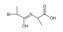 (2S)-2-(2-bromopropanoylamino)propanoic acid Structure