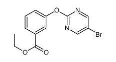 ETHYL 3-(5-BROMOPYRIMIDIN-2-YLOXY)BENZOATE结构式