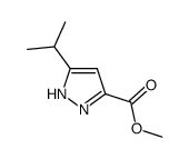 Methyl 5-isopropyl-1H-pyrazole-3-carboxylate structure