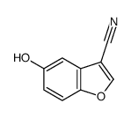 5-Hydroxy-1-benzofuran-3-carbonitrile Structure