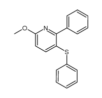 6-methoxy-2-phenyl-3-phenylthiopyridine Structure