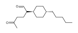(S)-5-oxo-2-((1s,4S)-4-pentylcyclohexyl)hexanal结构式