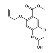 methyl 4-acetamido-5-chloro-2-prop-2-enoxybenzoate结构式