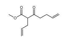 2-allyl-3-oxohept-6-enoic acid methyl ester结构式