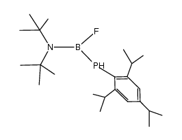 (di-tert-butylamino){(2,4,6-triisopropylphenyl)phosphino}boron fluoride结构式