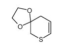 1,4-dioxa-9-thiaspiro[4.5]dec-7-ene结构式