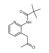 2,2-dimethyl-N-[3-(2-oxopropyl)-2-pyridinyl]propanamide结构式