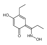 4-ethyl-3-hydroxy-6-[1-(hydroxyamino)propylidene]cyclohexa-2,4-dien-1-one Structure
