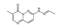 7-ethylidenhydrazino-3-methyl-4-oxo-4H-pyrimido<1,2-b>pyridazine结构式